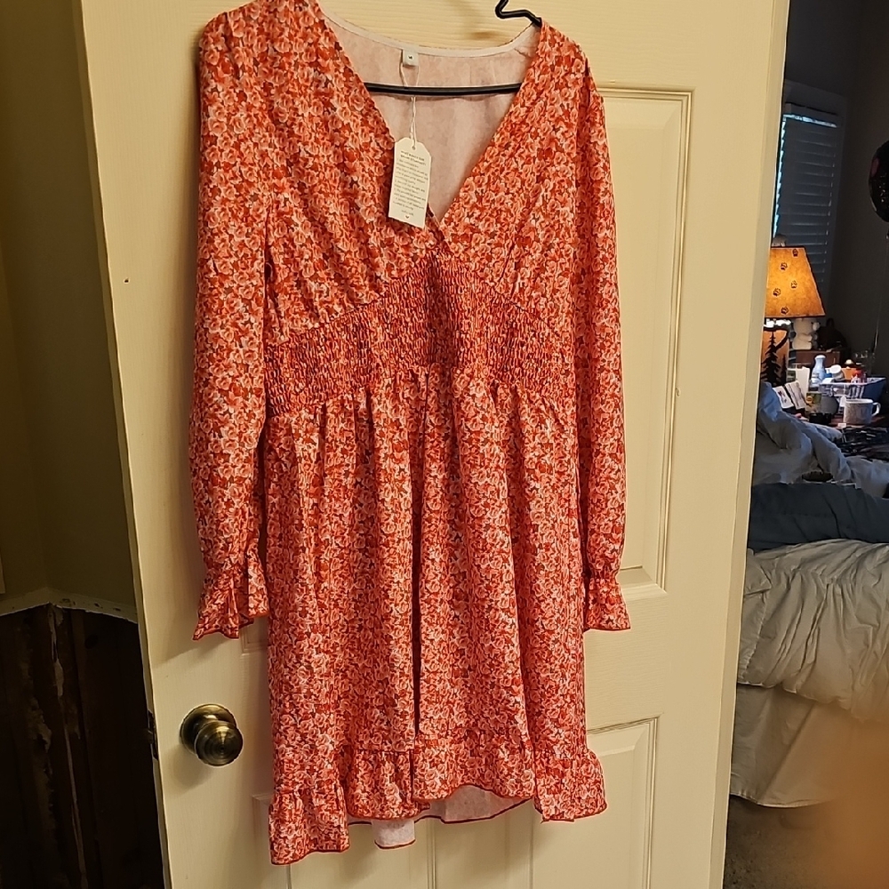 Floral V-Neck Dress